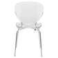 LeisureMod Modern Oyster Transparent Side Chair, Set of 2 | Side Chairs | Modishstore - 7