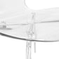 LeisureMod Modern Oyster Transparent Side Chair, Set of 2 | Side Chairs | Modishstore - 6