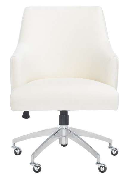 Safavieh Kaisley Puckered Office Chair - Cream | Office Chairs | Modishstore