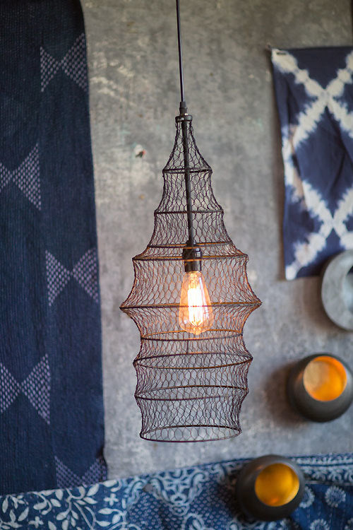 Oohlong Fish Trap Wire Pendant Lamp
