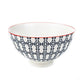 Diamond Pattern Ceramic Bowl Set of 4 by Vagabond Vintage | Modishstore | Decorative Bowls-2