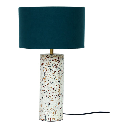 TERRAZZO CYLINDER TABLE LAMP | Modishstore | Table Lamps