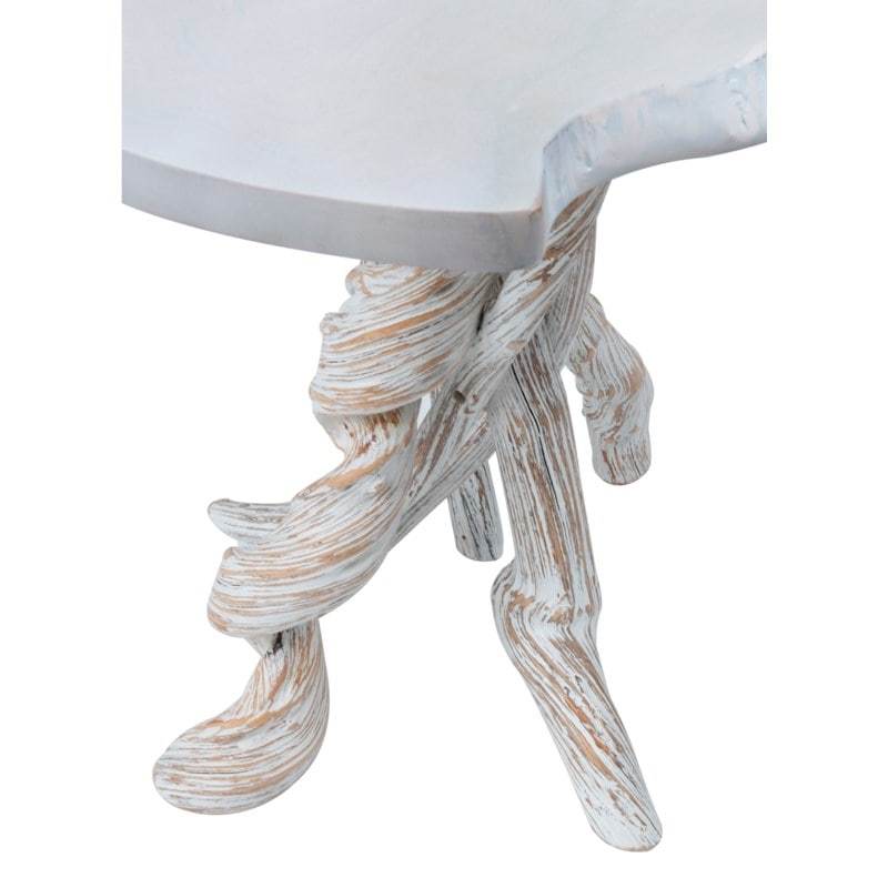 Roell teak top side table with natural root base by Jeffan | Side Tables | Modishstore - 2