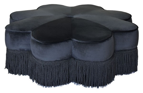 Safavieh Tanith Flower Ottoman | Ottomans | Modishstore - 1