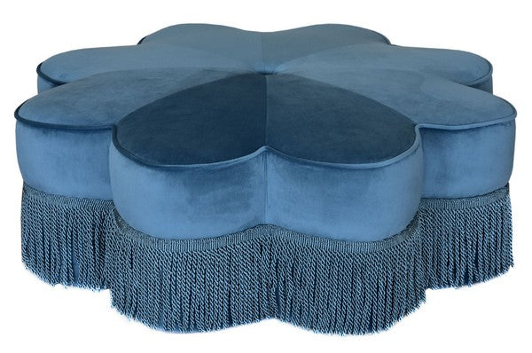 Safavieh Tanith Flower Ottoman | Ottomans | Modishstore - 1