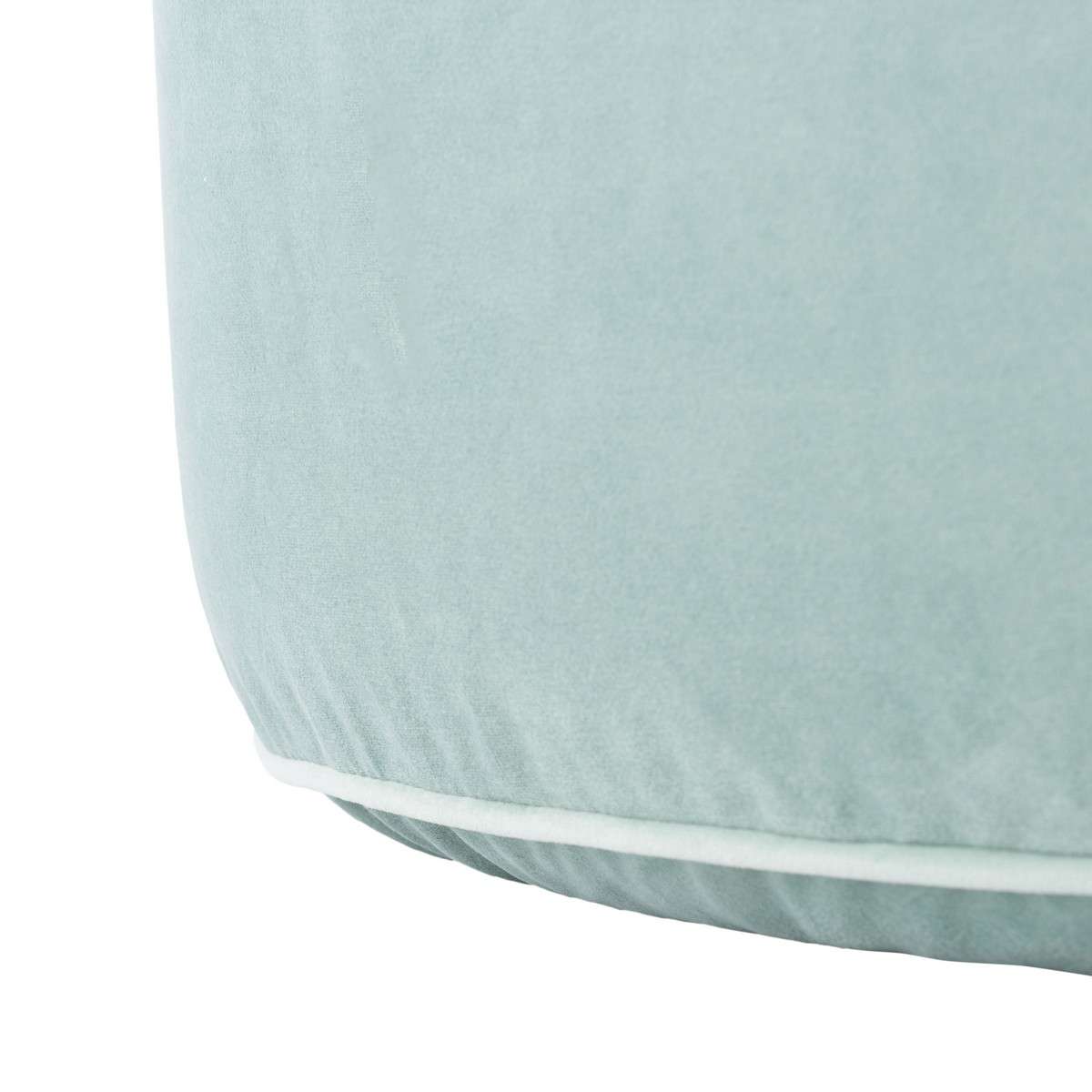 Safavieh Amais Round Ottoman - Mint | Ottomans | Modishstore - 3