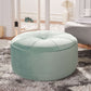 Safavieh Amais Round Ottoman - Mint | Ottomans | Modishstore - 4