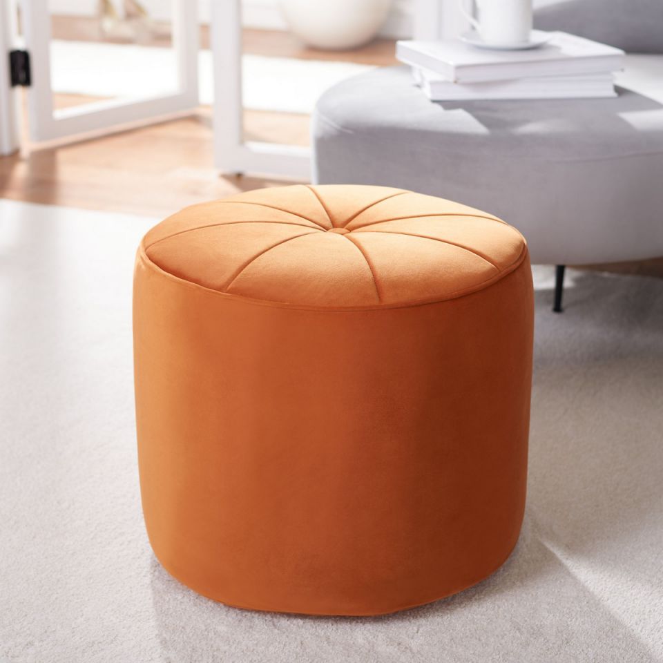 Safavieh Hawkem Cylinder Ottoman | Ottomans | Modishstore - 2