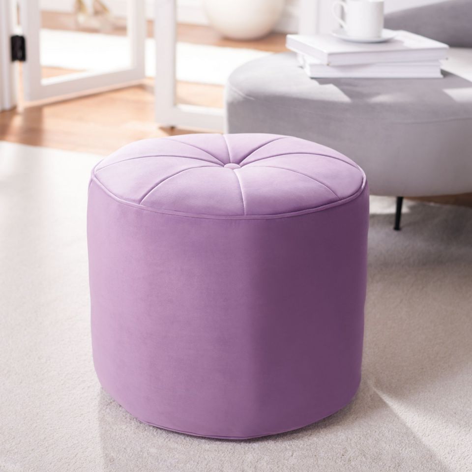 Safavieh Hawkem Cylinder Ottoman | Ottomans | Modishstore - 14