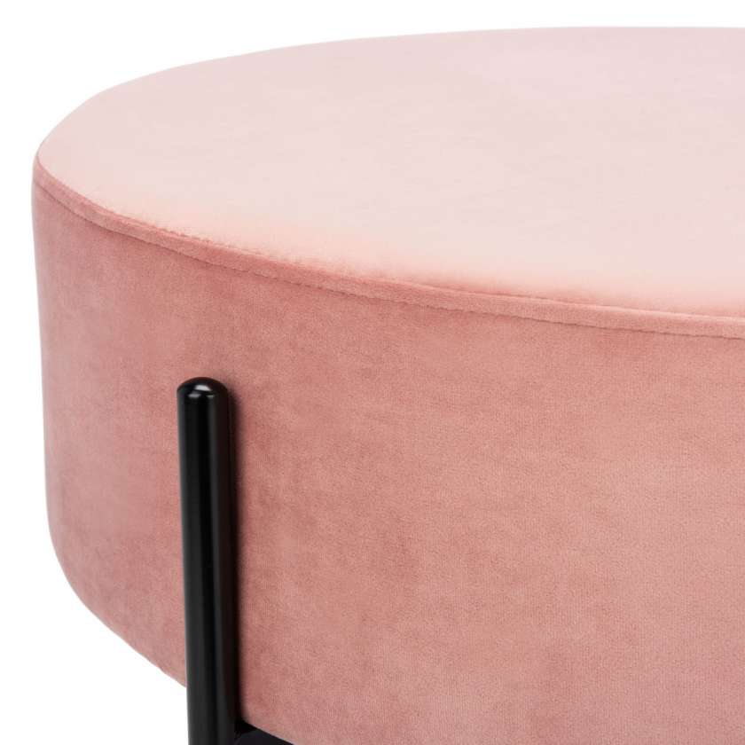 Safavieh Lisbon Round Cocktail Ottoman | Ottomans | Modishstore - 3