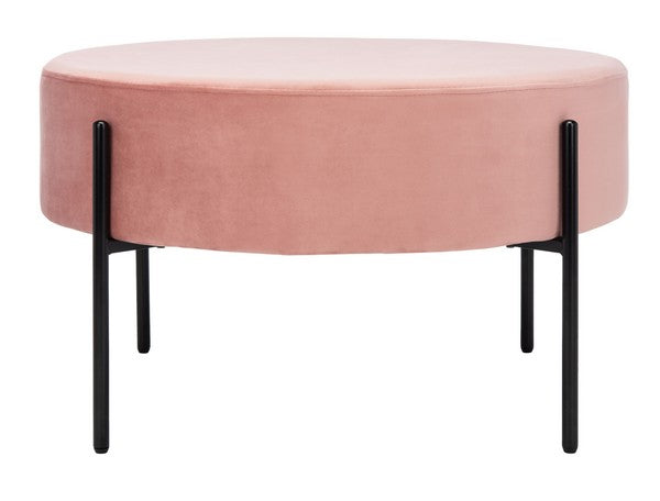 Safavieh Lisbon Round Cocktail Ottoman | Ottomans | Modishstore - 1