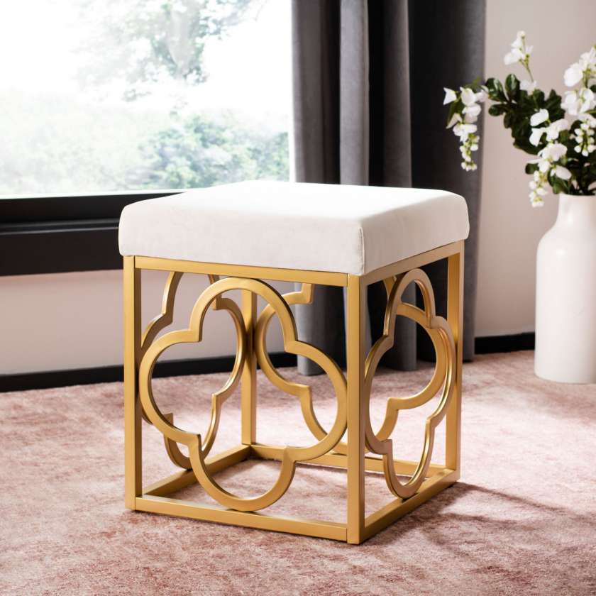 Safavieh Fleur Square Ottoman | Ottomans | Modishstore - 2