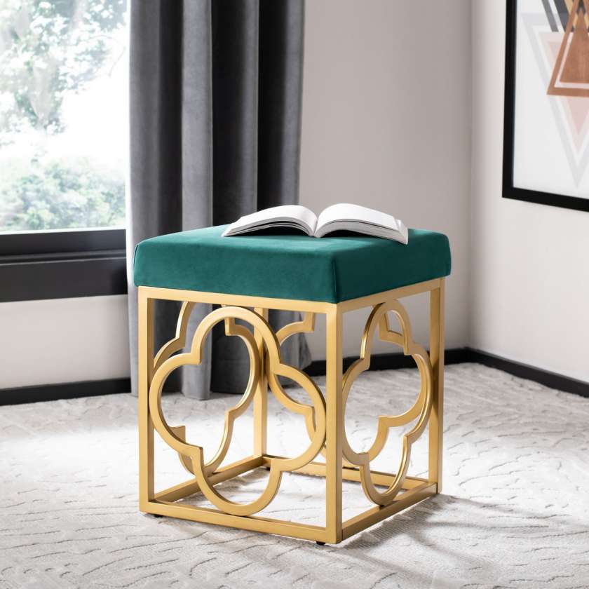 Safavieh Fleur Square Ottoman | Ottomans | Modishstore - 2
