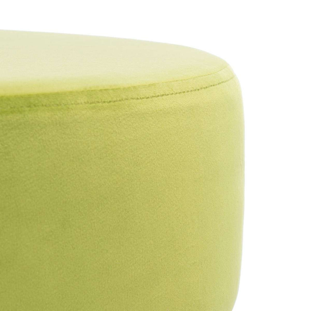 Safavieh Abrea Round Ottoman - Pear | Ottomans | Modishstore - 3