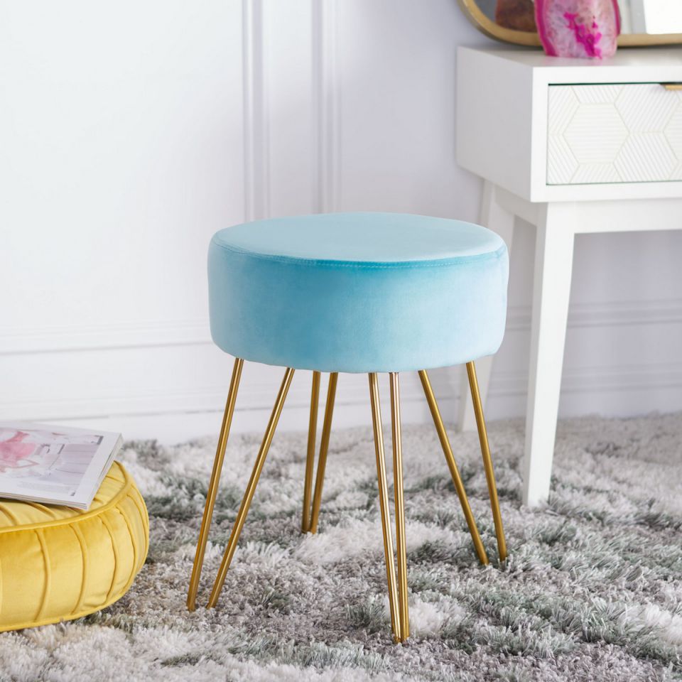 Safavieh Abrea Round Ottoman | Outdoor Ottomans | Modishstore - 10