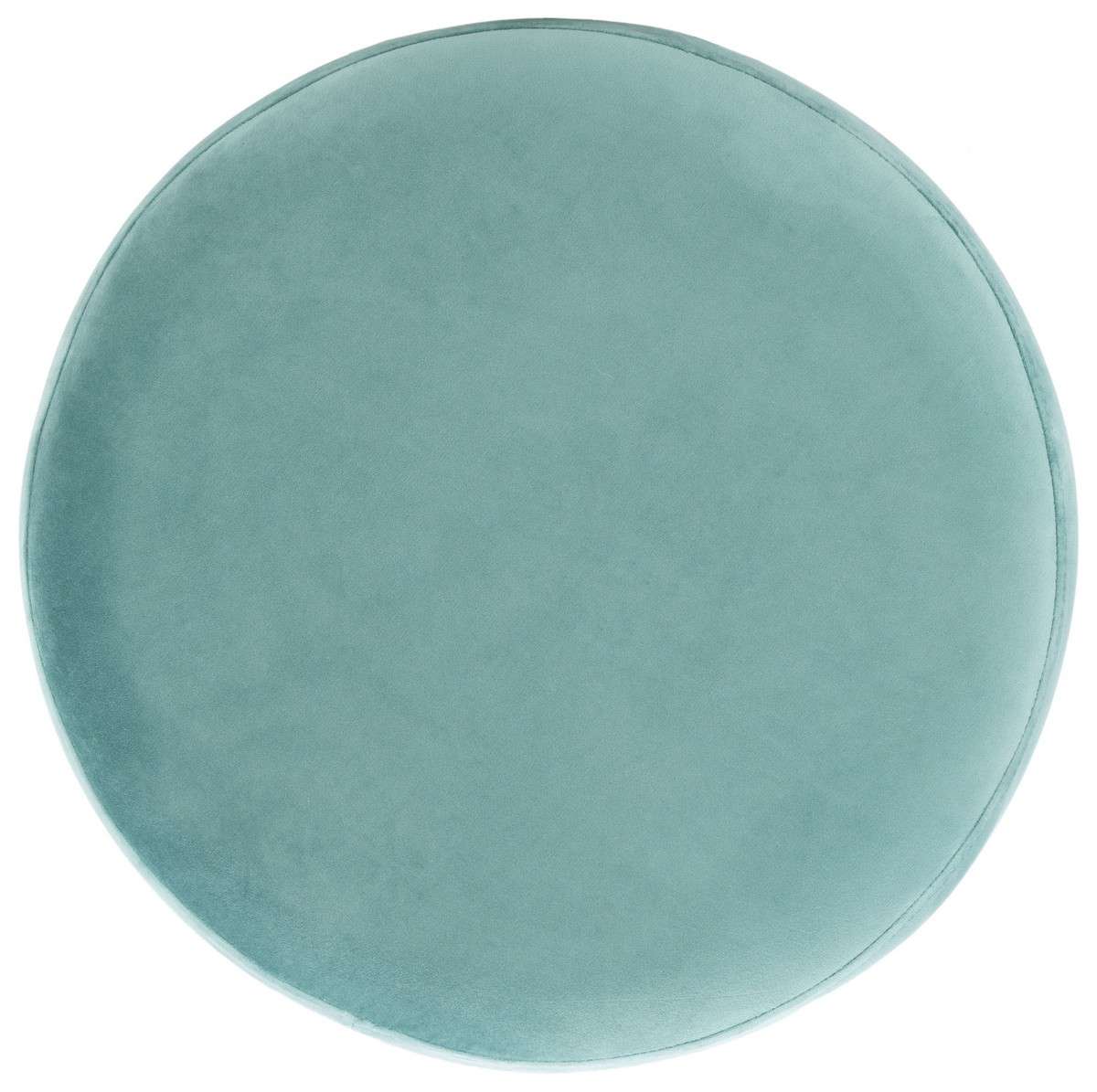 Safavieh Azai Round Ottoman - Seafoam | Ottomans | Modishstore - 3