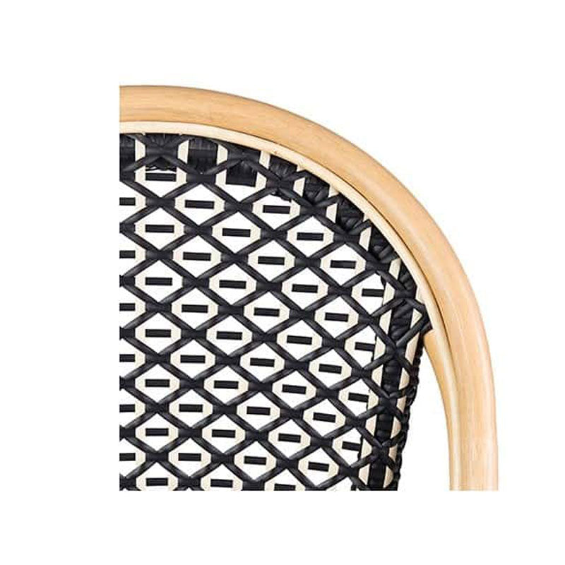 Outdoor Rattan, Polypeel Camelot Bistro Chair with Synthetic Wicker Set of 2 by Jeffan | Outdoor Chairs | Modishstore - 10