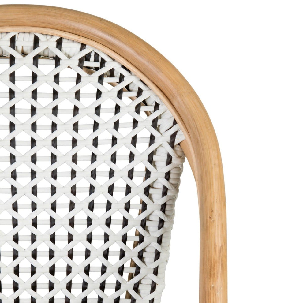 Outdoor Rattan, Polypeel Camelot Bistro Chair with Synthetic Wicker Set of 2 by Jeffan | Outdoor Chairs | Modishstore - 3