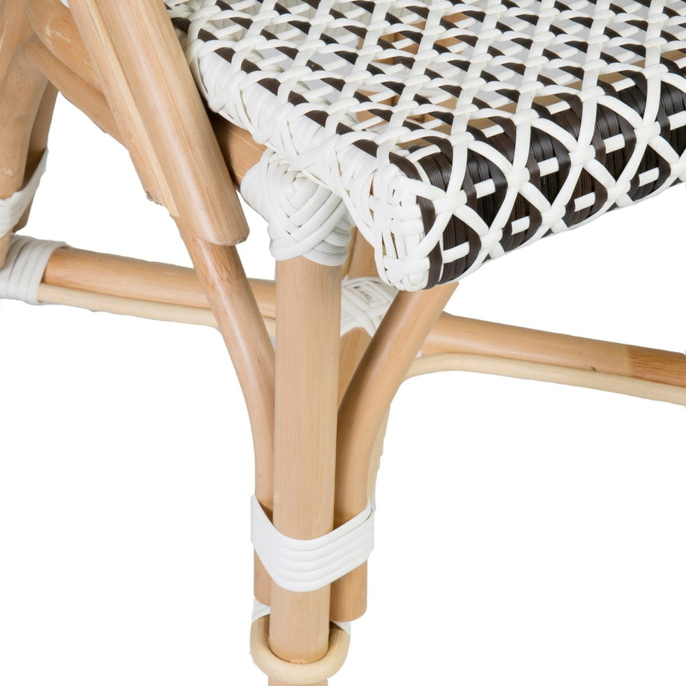 Outdoor Rattan, Polypeel Camelot Bistro Chair with Synthetic Wicker Set of 2 by Jeffan | Outdoor Chairs | Modishstore - 5