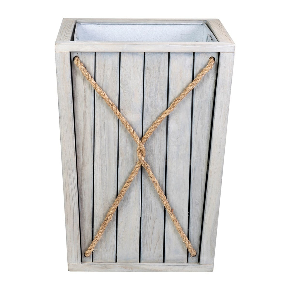Montauk Teak Wood Planter Box by Jeffan | Outdoor Planters, Troughs & Cachepots | Modishstore