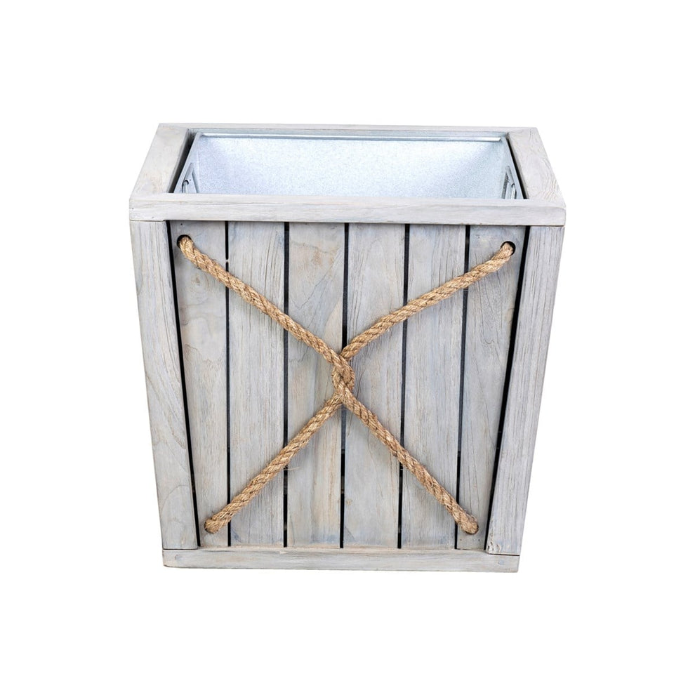 Montauk Teak Wood Planter Box by Jeffan | Outdoor Planters, Troughs & Cachepots | Modishstore - 7