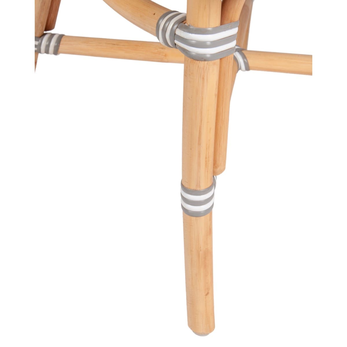 Ezra Bistro Side Chair, Grey and White Set of 2 by Jeffan | Outdoor Chairs | Modishstore - 5