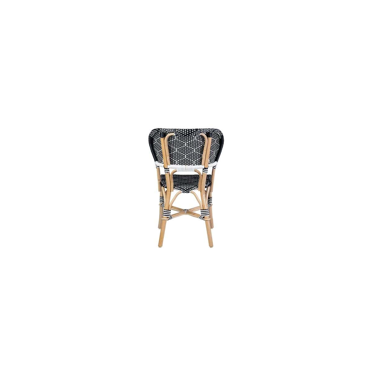 Flamenco Outdoor Rattan/Ploypeel Bistro Dining Chair Set of 2 by Jeffan | Outdoor Chairs | Modishstore - 9