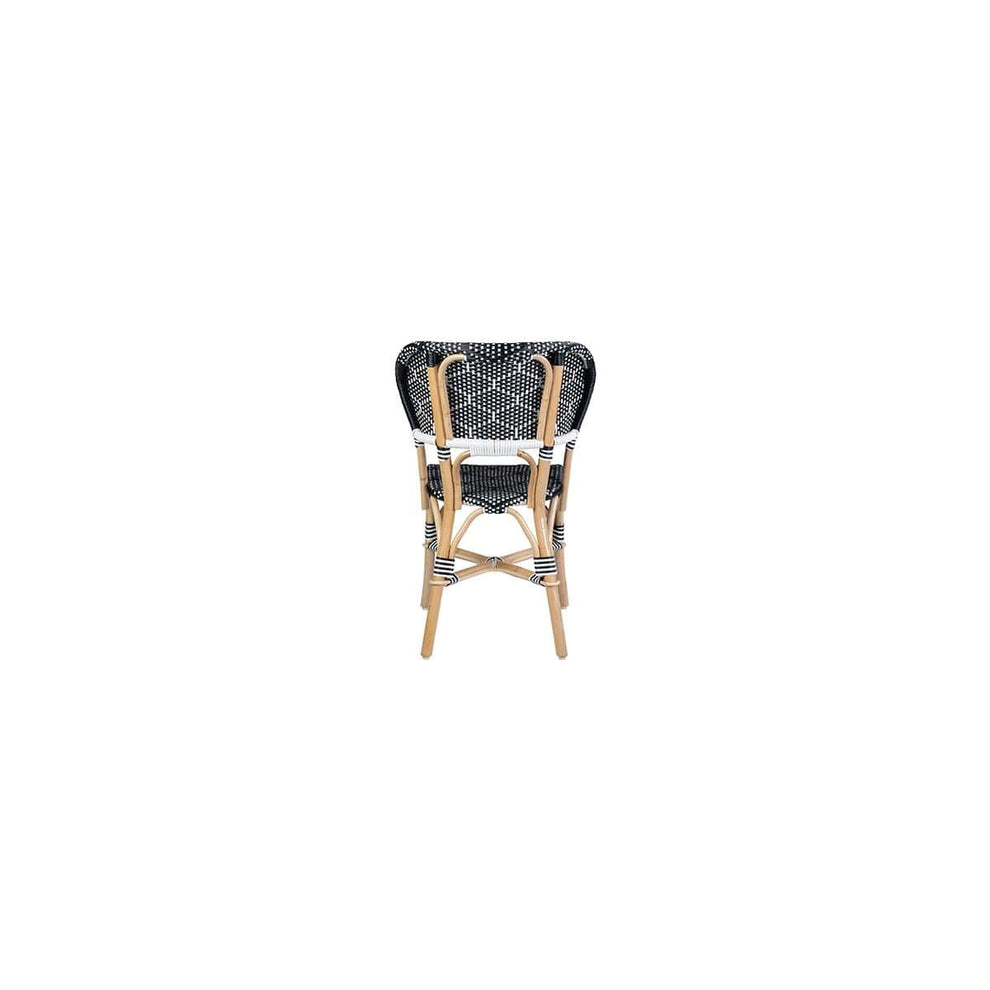 Flamenco Outdoor Rattan/Ploypeel Bistro Dining Chair Set of 2 by Jeffan | Outdoor Chairs | Modishstore - 9