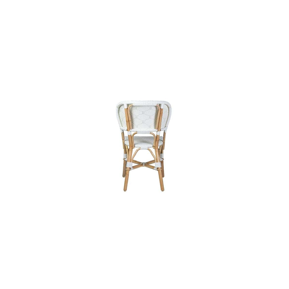 Flamenco Outdoor Rattan/Ploypeel Bistro Dining Chair Set of 2 by Jeffan | Outdoor Chairs | Modishstore - 16