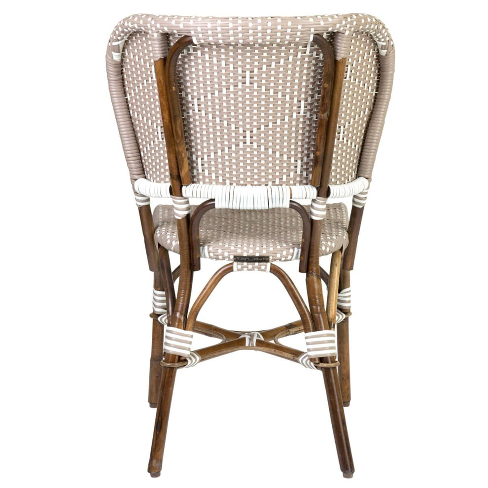 Flamenco Outdoor Rattan/Ploypeel Bistro Dining Chair Set of 2 by Jeffan | Outdoor Chairs | Modishstore - 2