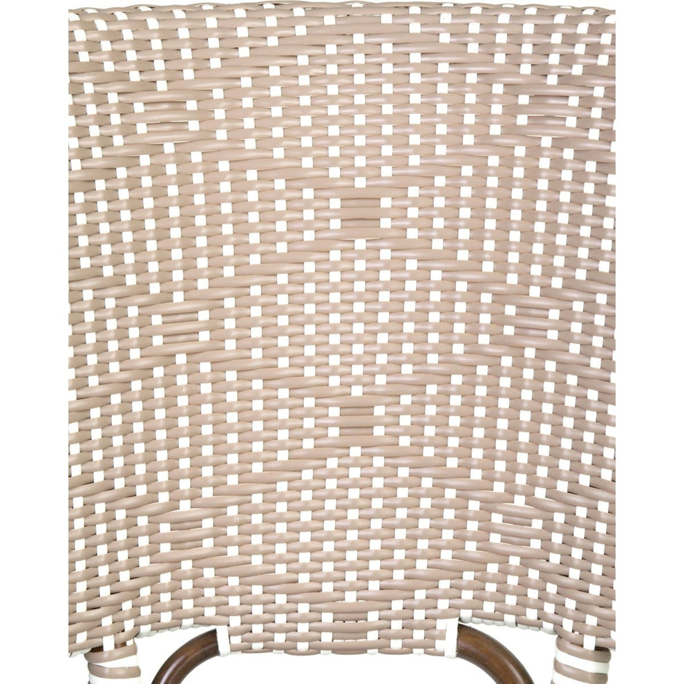 Flamenco Outdoor Rattan/Ploypeel Bistro Dining Chair Set of 2 by Jeffan | Outdoor Chairs | Modishstore - 5