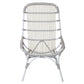 St. John Outdoor High Back chair (Powder Coated frame and Synthetic Rattan) by Jeffan | Outdoor Chairs | Modishstore - 2