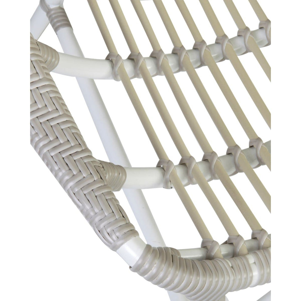St. John Outdoor High Back chair (Powder Coated frame and Synthetic Rattan) by Jeffan | Outdoor Chairs | Modishstore - 5