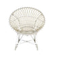 St Lucia Outdoor Rattan Synthetic Round Chair - White/Taupe by Jeffan | Outdoor Chairs | Modishstore