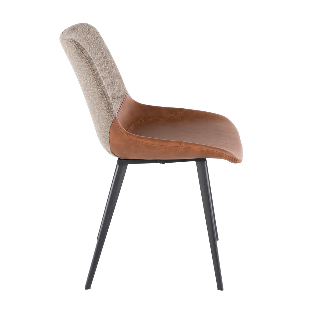 LumiSource Outlaw Two-Tone Chair - Set of 2 | Modishstore | Dining Chairs - 4