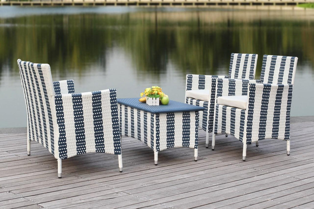 Safavieh Figueroa 4 Pc Outdoor Set | Outdoor Sofas, Loveseats & Sectionals | Modishstore - 12