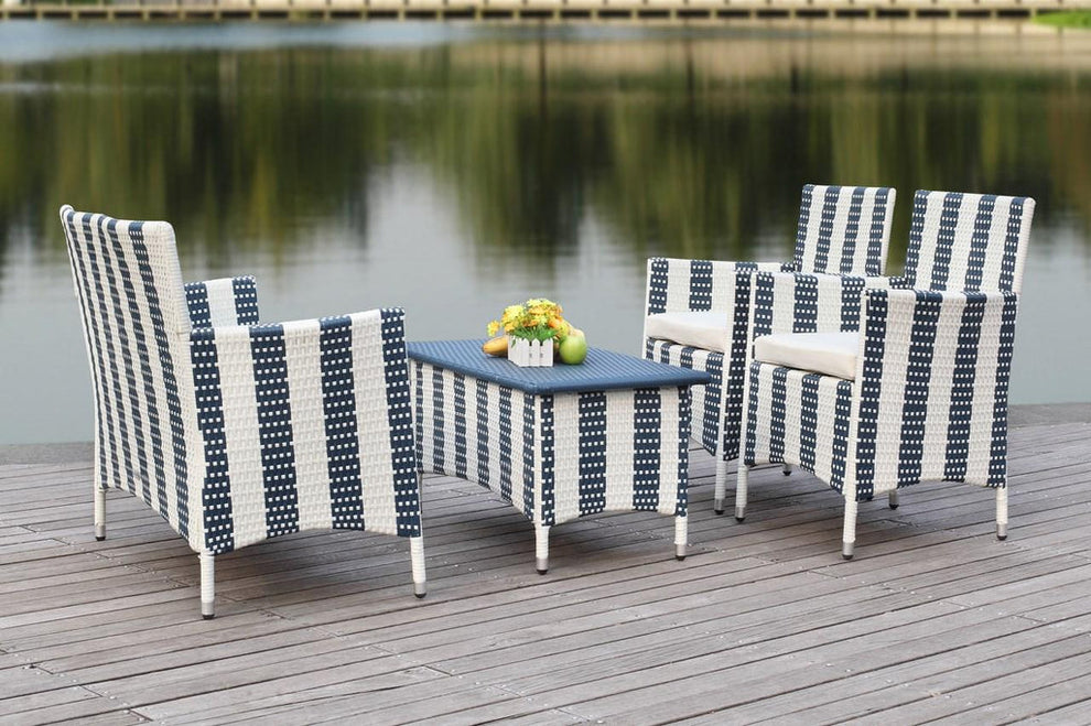 Safavieh Figueroa 4 Pc Outdoor Set | Outdoor Sofas, Loveseats & Sectionals | Modishstore - 12