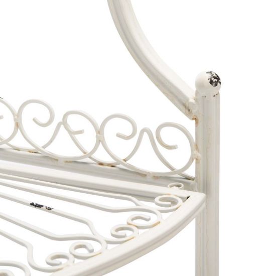Safavieh Abarrane Wrought Iron 4 Tier Outdoor Corner Shelf | Shelves & Shelving Units |  Modishstore  - 7
