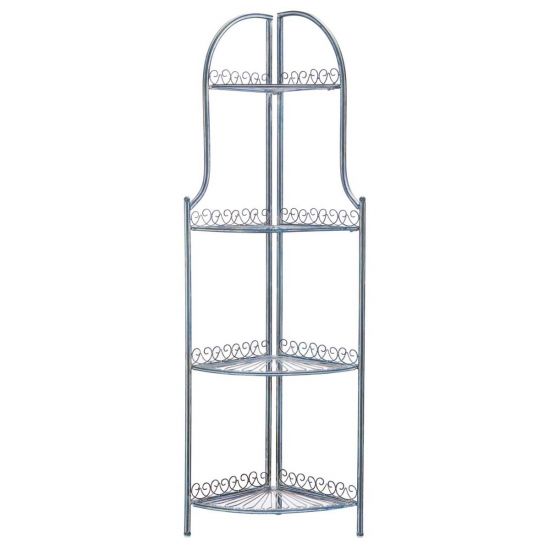 Safavieh Abarrane Wrought Iron 4 Tier Outdoor Corner Shelf | Shelves & Shelving Units |  Modishstore  - 10