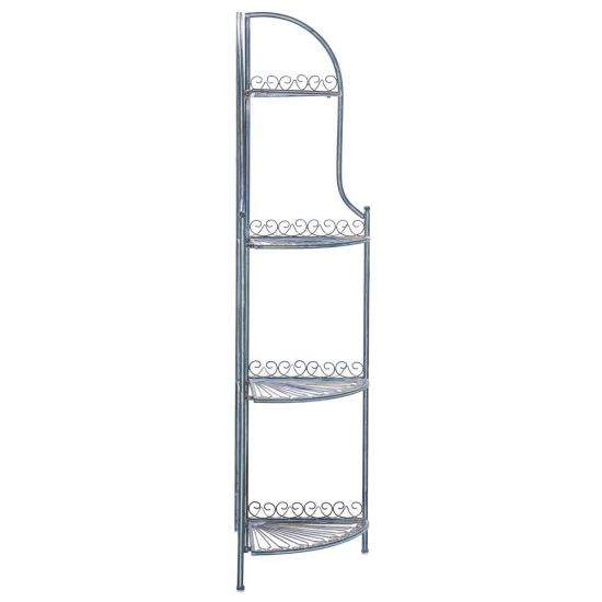 Safavieh Abarrane Wrought Iron 4 Tier Outdoor Corner Shelf | Shelves & Shelving Units |  Modishstore  - 11