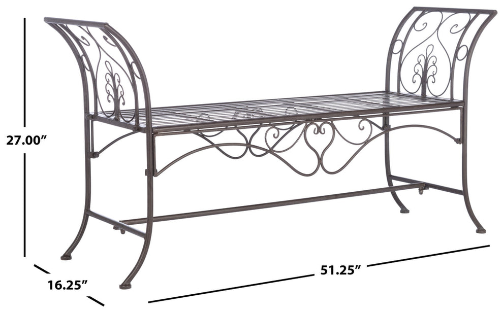 Safavieh Adina Bench | Outdoor Stools & Benches |  Modishstore  - 4