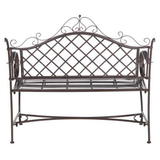 Safavieh Abner Wrought Iron 45.75-Inch W Outdoor Garden Bench | Outdoor Stools & Benches |  Modishstore  - 11