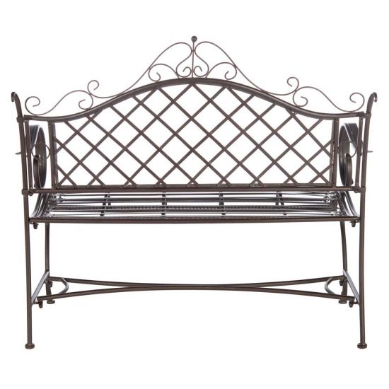 Safavieh Abner Wrought Iron 45.75-Inch W Outdoor Garden Bench | Outdoor Stools & Benches |  Modishstore  - 11