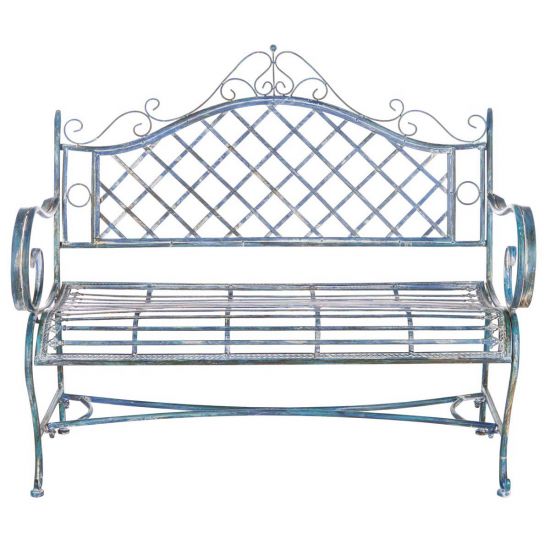 Safavieh Abner Wrought Iron 45.75-Inch W Outdoor Garden Bench | Outdoor Stools & Benches |  Modishstore  - 5