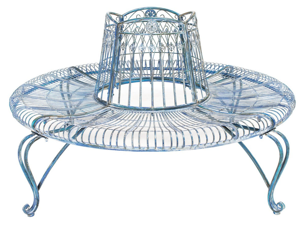 Safavieh Ally Darling Wrought Iron 60.25-Inch W Outdoor Tree Bench | Outdoor Stools & Benches |  Modishstore  - 6