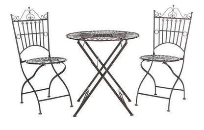 Safavieh Belen Bistro Set, One Table And Two Chairs | Outdoor Dining Sets |  Modishstore  - 4
