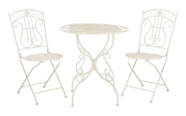 Safavieh Semly 3Pcs Bistro Setting | Outdoor Dining Sets | Modishstore - 2