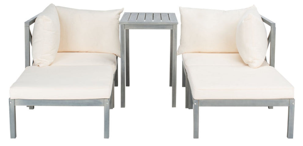 Safavieh Ronson 5 Pc Sectional Set | Outdoor Patio |  Modishstore  - 2