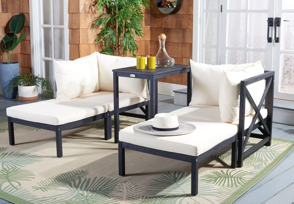 Safavieh Ronson 5 Pc Sectional Set | Outdoor Patio |  Modishstore  - 11