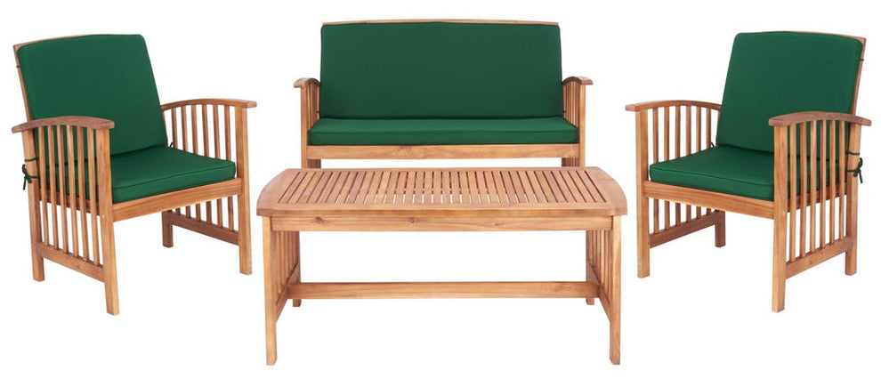 Safavieh Rocklin 4 Pc Outdoor Set | Outdoor Sofas, Loveseats & Sectionals |  Modishstore  - 2